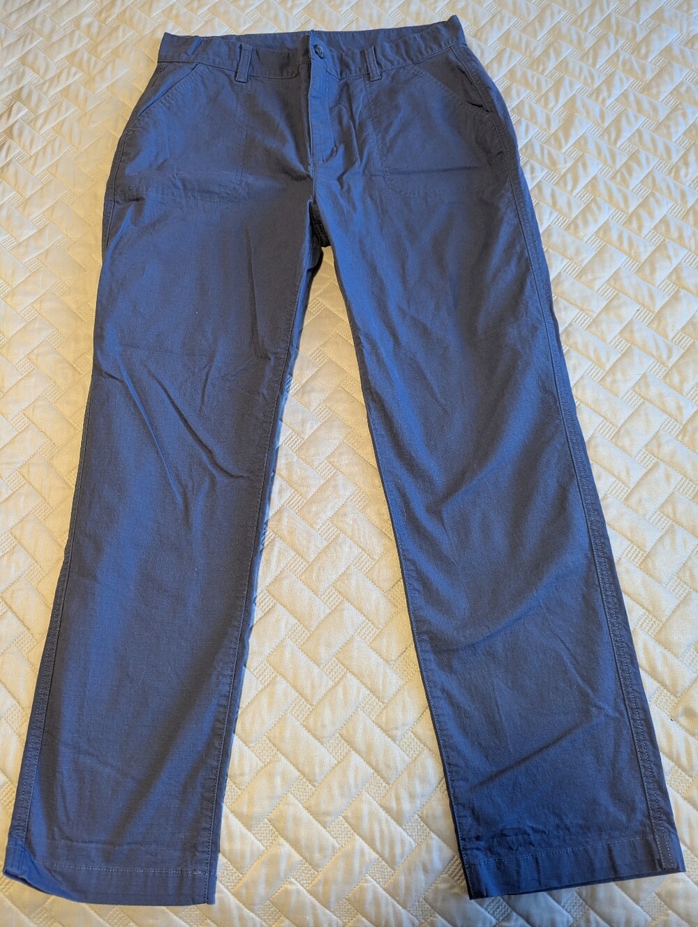 Eddie Bauer WR Adventure Ripstop Pants Womens Sz.10T Gray Straight Leg Hiking